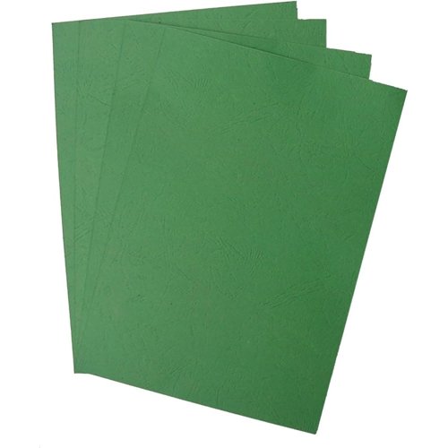 Leathergrain Report Covers A4 Green (Pack 100)
