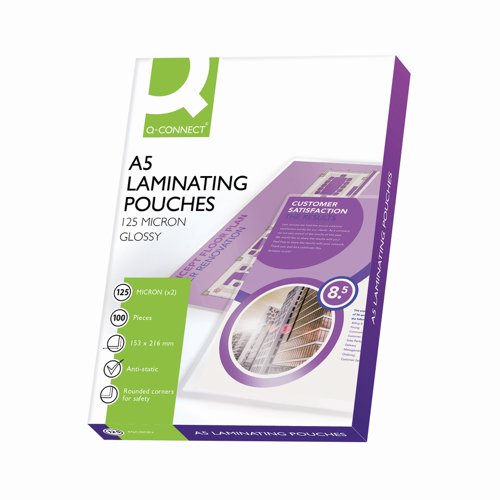 Laminating Pouch A5 154x215mm 250micron (Pack 100)