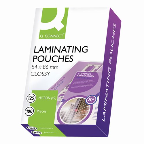 Laminating Pouch Credit Card 54x86 250micron (Pack 100)
