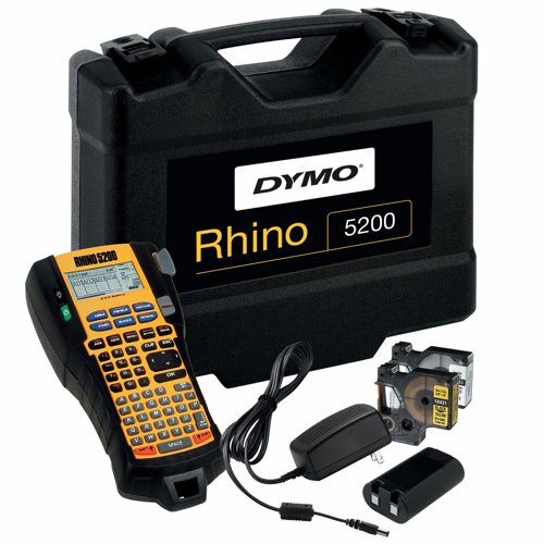 DYMO RHINO 5200 Industrial Label Maker Kit Case S0841390