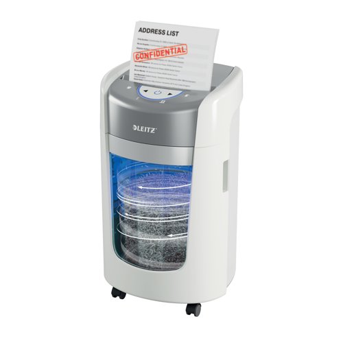 Leitz IQ OptiMax 225 Home Office P-5 Micro Cut Paper Shredder White 83581000