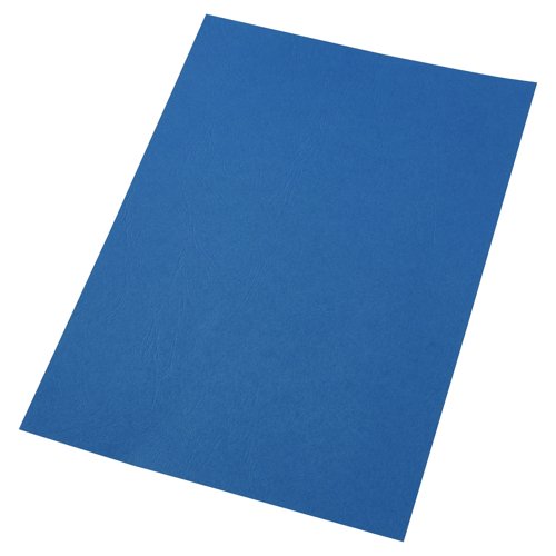 GBC Antelope Leather Look Binding Covers Plain A4 Royal Blue 250gsm (Pack 100) CE040029