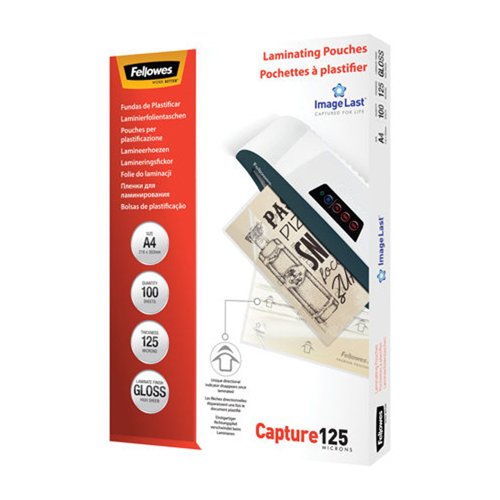 Fellowes ImageLast Laminating Pouch A4 2x125micron (Pack 100) 5307407