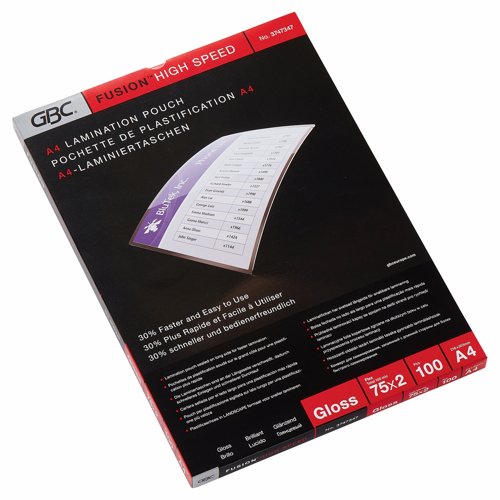 GBC Hi-Speed Laminating Pouch A4 2x75micron (Pack 100) 3747347