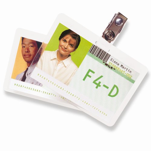 GBC Premium Quality Badge Card Laminating Pouch 67x98.5mm (Pack 100) 3743177