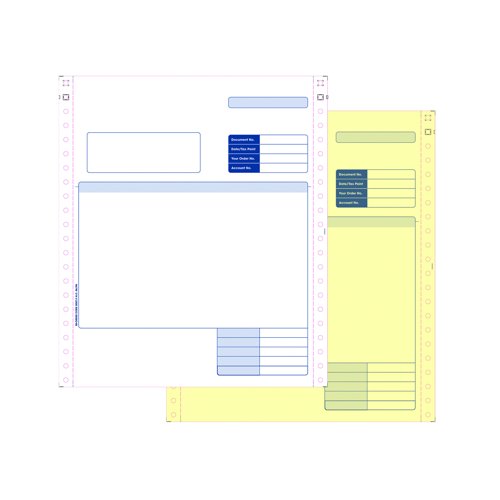 Sage Compatible Dot Matrix Invoice Forms 2part (Pack 1000) SE02