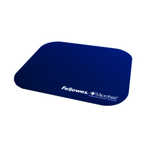 Fellowes Microban Mouse Pad Blue 5933805