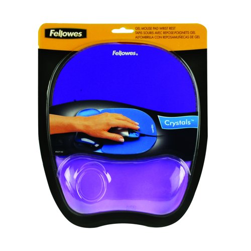 Fellowes Crystal Gel Mouse Pad Purple 91441