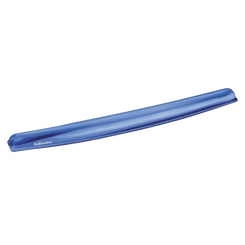 Fellowes Crystal Gel Keyboard Wrist Rest Blue 91137