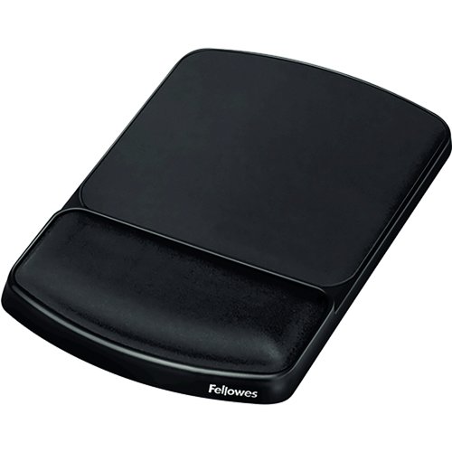 Fellowes Premium Gel Mouse Pad/Wrist Rest Texture Black 93741