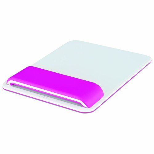 Leitz Ergo WOW Mouse Pad with Adjustable Wrist Rest Pink 65170023