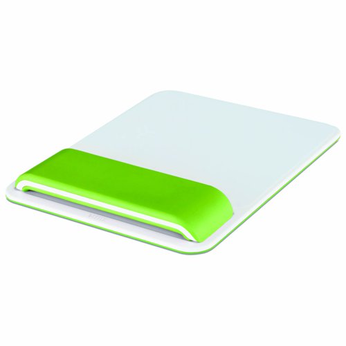 Leitz Ergo WOW Mouse Pad with Adjustable Wrist Rest Green 65170054