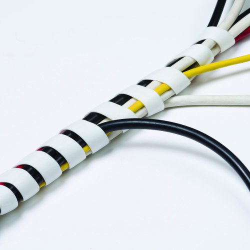 D-Line Cable Tidy Wrap 2.5m White CTW2.5W