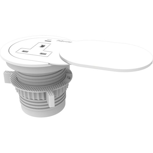 Fellowes Power Spot 1xType G 1xUSB White 100137176