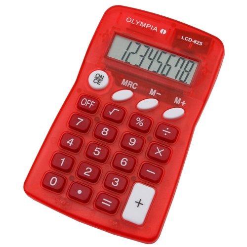 Pocket Calculator 8 Digit Red 4671