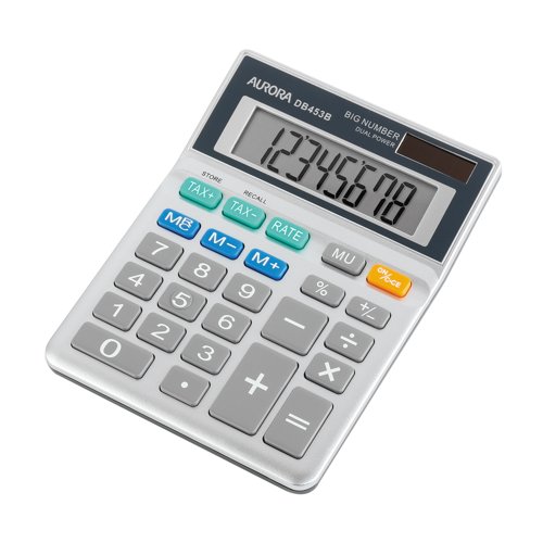 Aurora Semi-Desk Calculator 8 Digit DB453B