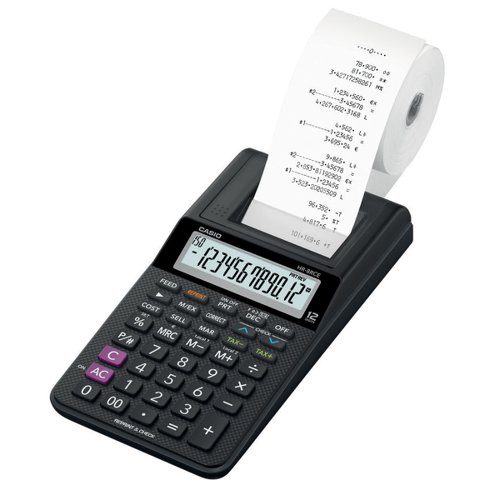 Casio Printing Calculator Black HR-8RCE