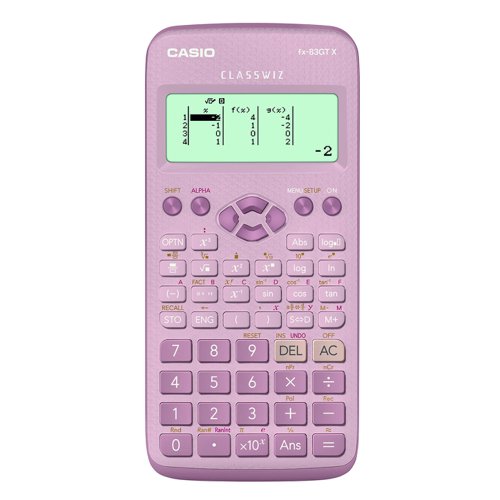 Casio Battery Powered Scientific Calculator Pink FX-83GTX