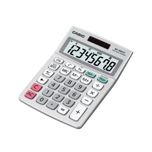 Casio Mini Desk ECO Calculator 8 Digit MS-88ECO