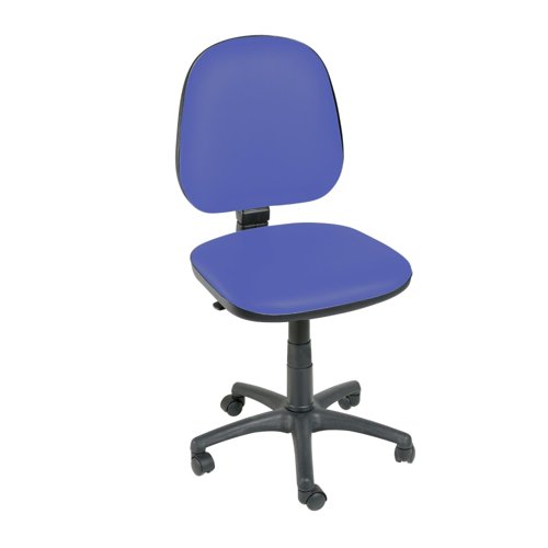 Hygihub Antibacterial Vinyl Operator Chair No Arms Mid Blue SCVBC-MIDBL