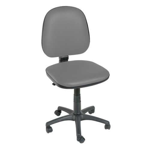 Hygihub Antibacterial Vinyl Operator Chair No Arms Grey SCVBC-GREY