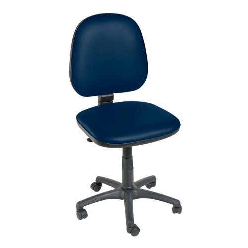 Hygihub Antibacterial Vinyl Operator Chair No Arms Navy Blue SCVBC-NAVY