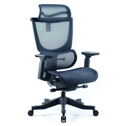 Elise Mesh Back Headrest Operator Chair Black ELS300K2-K