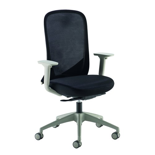 Sway Mesh Back Adjustable Operator Chair Grey Frame/Black Seat SWY300K2-G
