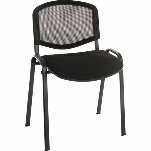 Teknik Office Stackable Mesh Conference Black 1500MESHBLK