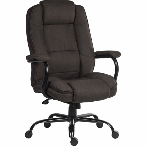 Teknik Office Goliath Duo Heavy Duty Fabric Executive Chair Bark Brown 6992