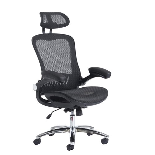 Curva Executive High Back Mesh Chair Black CUR300T1