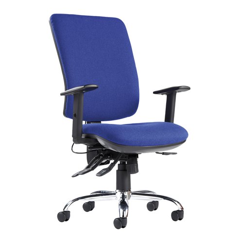 Senza Ergo Extra High Back Chair Blue SXERGOB-BLU