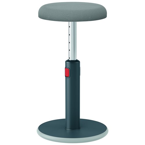 Leitz Ergo Cosy Active Sit Stand Stool Velvet Grey 65180089