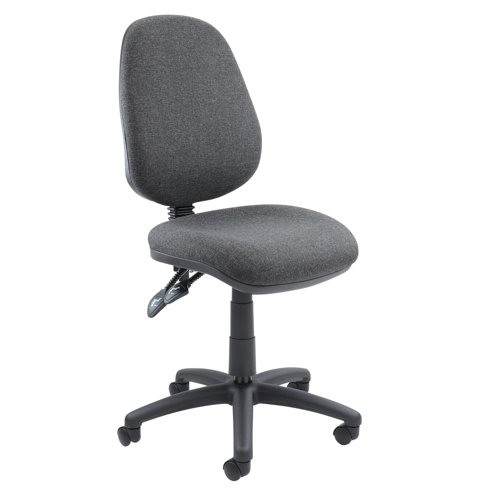Vantage 100 High Back Operator Chair No Arms Charcoal V100-00-C