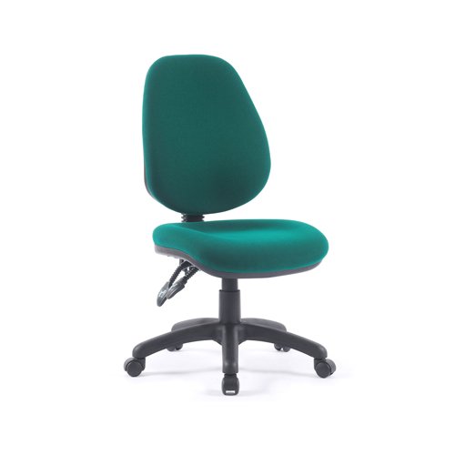 Vantage 100 High Back Operator Chair No Arms Forest Green V100-00-FG