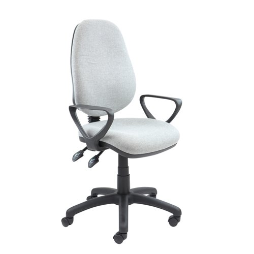 Vantage 101 High Back Operator Chair Fixed Arms Grey V101-00-G