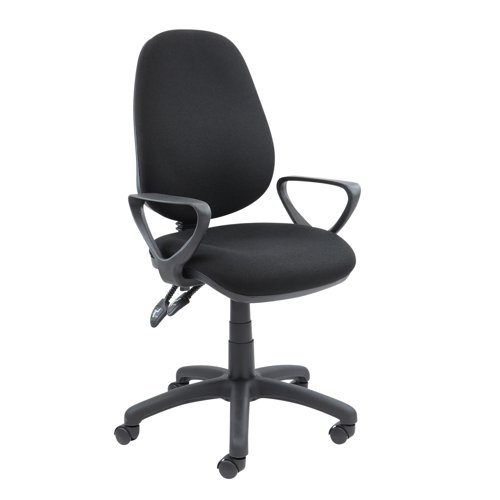 Vantage 101 High Back Operator Chair Fixed Arms Black V101-00-K