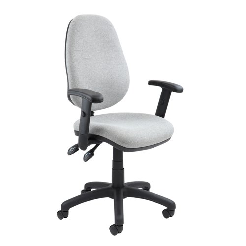 Vantage 102 High Back Operator Chair Adjustable Arms Grey V102-00-G