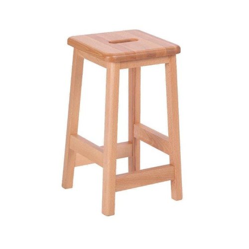 Traditional Wooden School Lab Stool 560mm (Pack 4) 137002.2