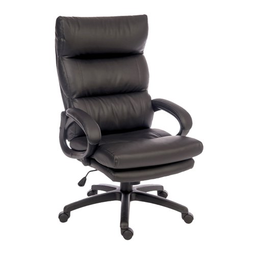 Teknik Office Luxe Leather Look Executive Chair Black 6913