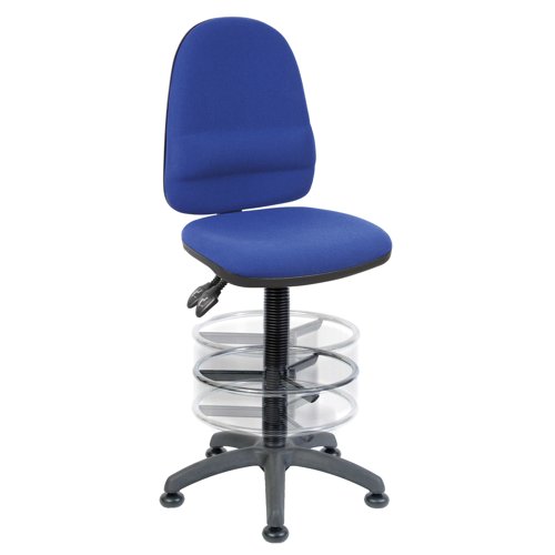 Teknik Office Ergo Twin Deluxe Drafter Chair Blue 2900/1164BL