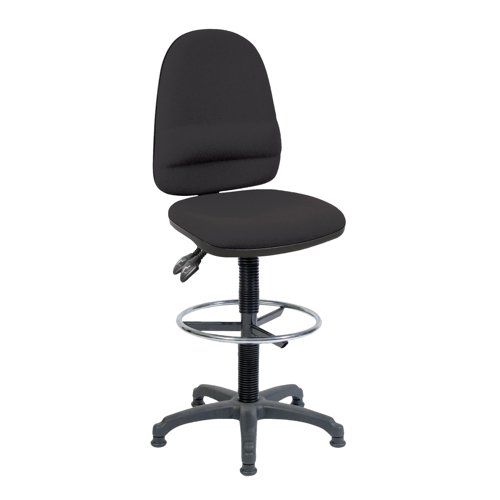 Teknik Office Ergo Twin Deluxe Drafter Chair Black 2900/1164BLK