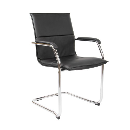 Essen Conference/Meeting Chair Black Faux Leather ESS100S2-K