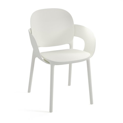 Everly Multipurpose Chair With Arms White (Pack 2) EVE101H-WH