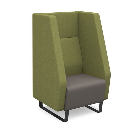 Encore High Back Sofa 1 Seater Black Metal Frame Made To Order ENC01H-MF