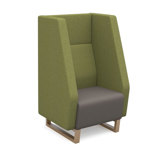 Encore High Back Sofa 1 Seater Wooden Oak Frame Made To Order ENC01H-WF