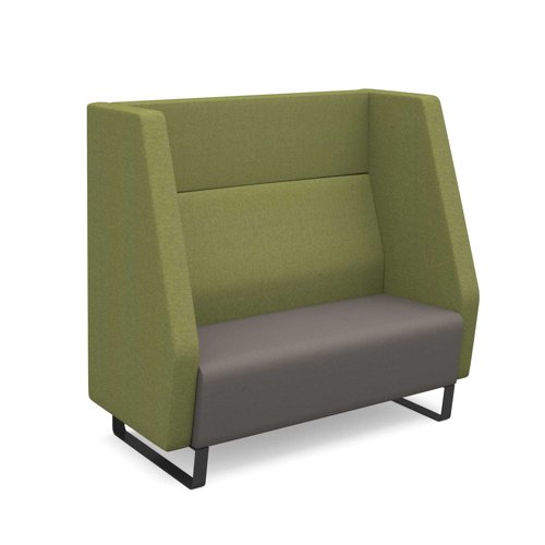 Encore High Back Sofa 2 Seater Black Metal Frame Made To Order ENC02H-MF