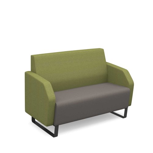 Encore Low Back Sofa 2 Seater Black Metal Frame Made To Order ENC02L-MF