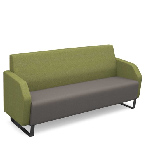 Encore Low Back Sofa 3 Seater Black Metal Frame Made To Order ENC03L-MF