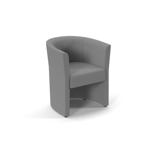 Luxe Fabric Single Tub Chair Grey LUX50001-SG